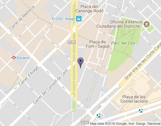 Mapa que muestra la ubicaci�n de la empresa.